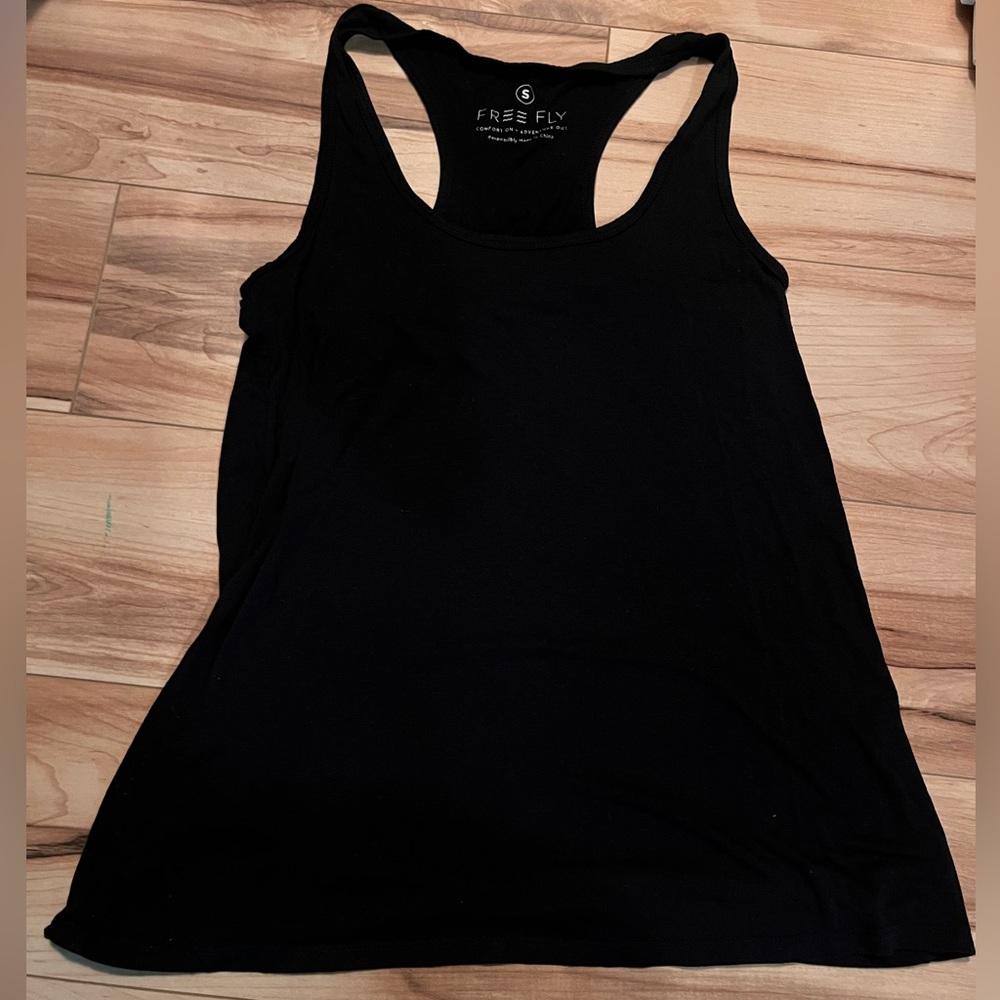 Free Fly Racerback Black Tank Top - Picture 3 of 8
